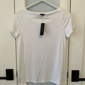 NWT White Talbots T Shirt Size S